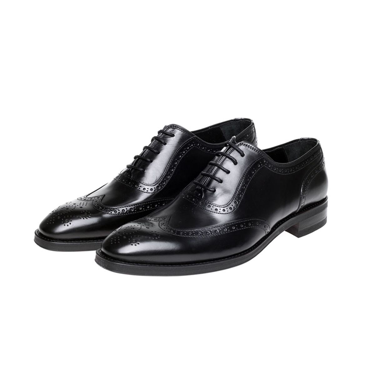 John White Duke Oxford Brogues Black