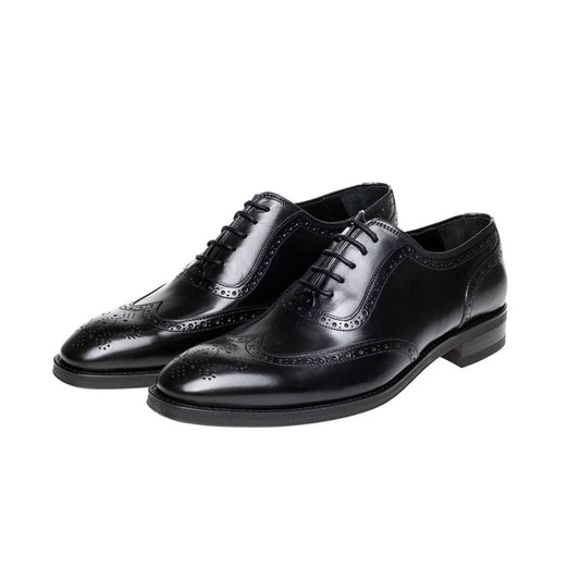 John White Duke Oxford Brogues Black