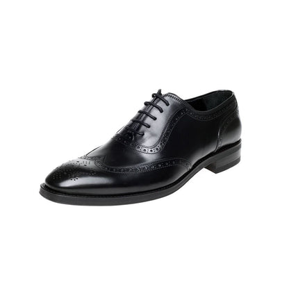 John White Duke Oxford Brogues Black