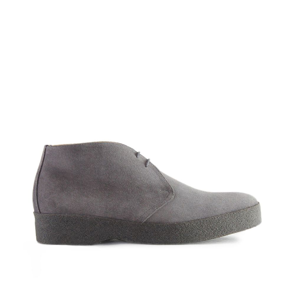 Sanders Hi Top Chukka Boot Grey Suede