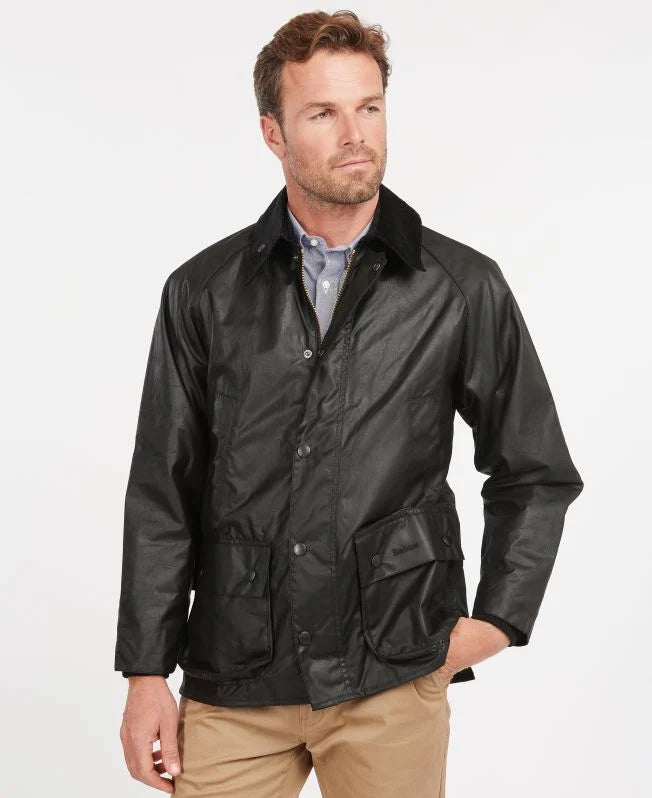 Barbour Bedale Waxed Jacket Black