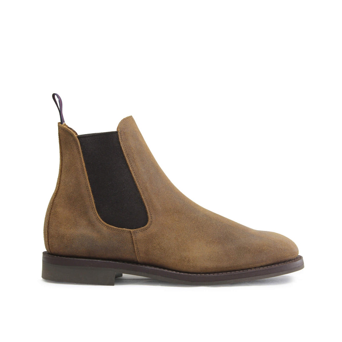 Sanders Liam Chelsea Boot Snuff Waxed Suede