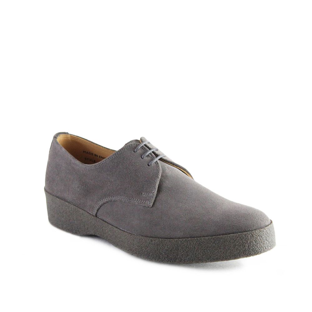 Sanders Lo Top Gibson Shoe Grey Suede