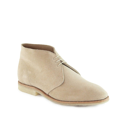 Sanders Marvin Unlined Chukka Boot Milkshake Suede