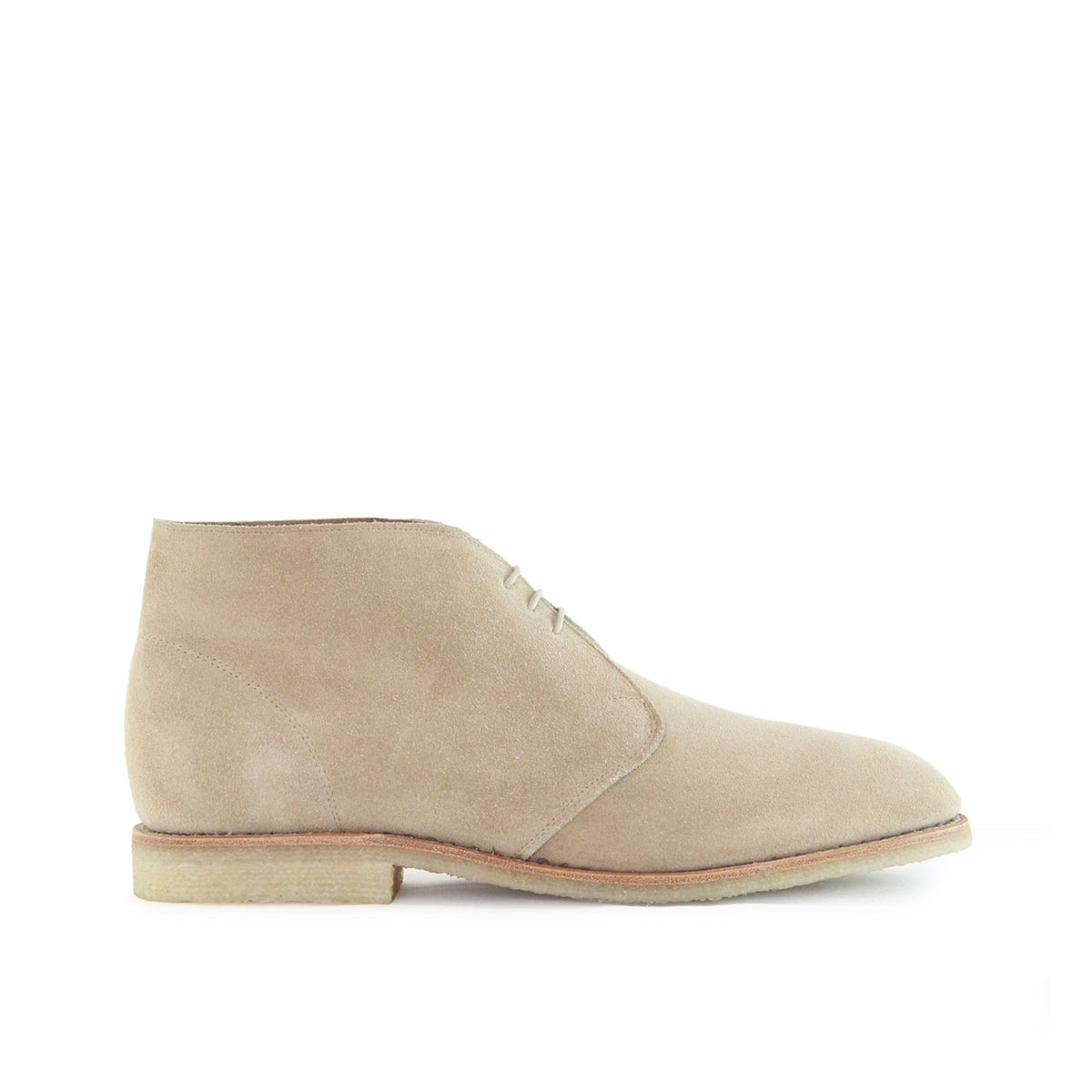 Sanders Marvin Unlined Chukka Boot Milkshake Suede