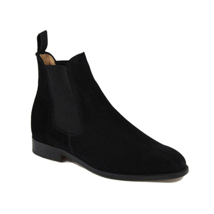 Sanders Marylebone Chelsea Boot Black Suede
