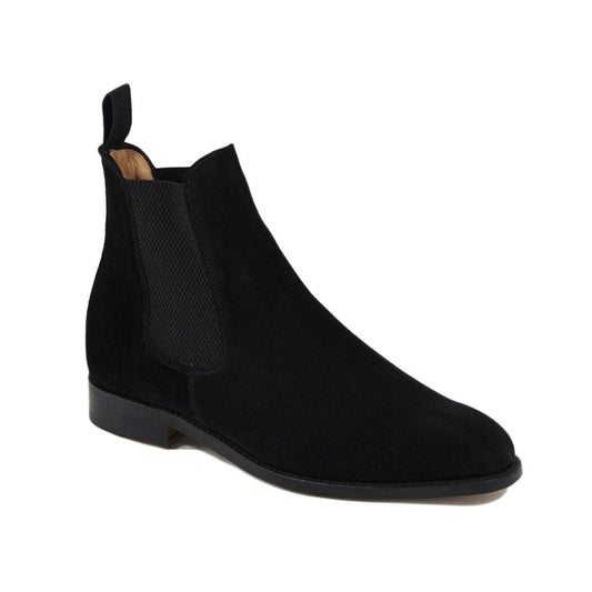 Sanders Marylebone Chelsea Boot Black Suede