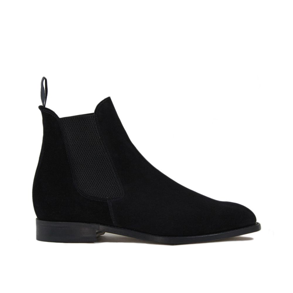 Sanders Marylebone Chelsea Boot Black Suede