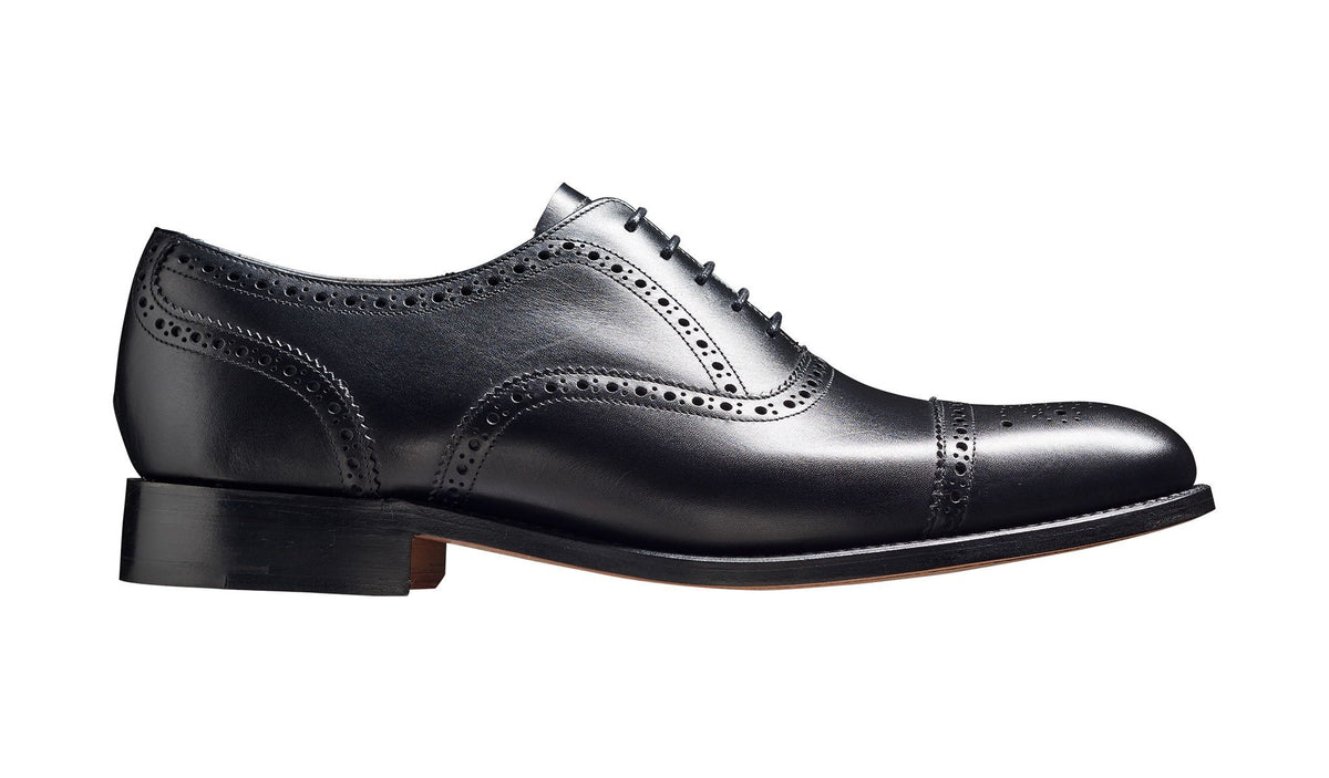 Barker Mirfield Semi Brogue Black Calf