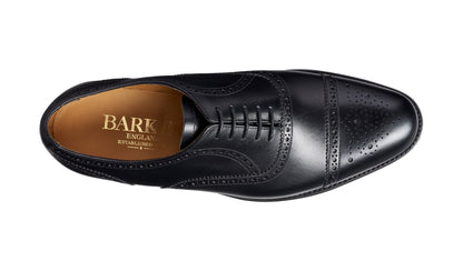 Barker Mirfield Semi Brogue Black Calf