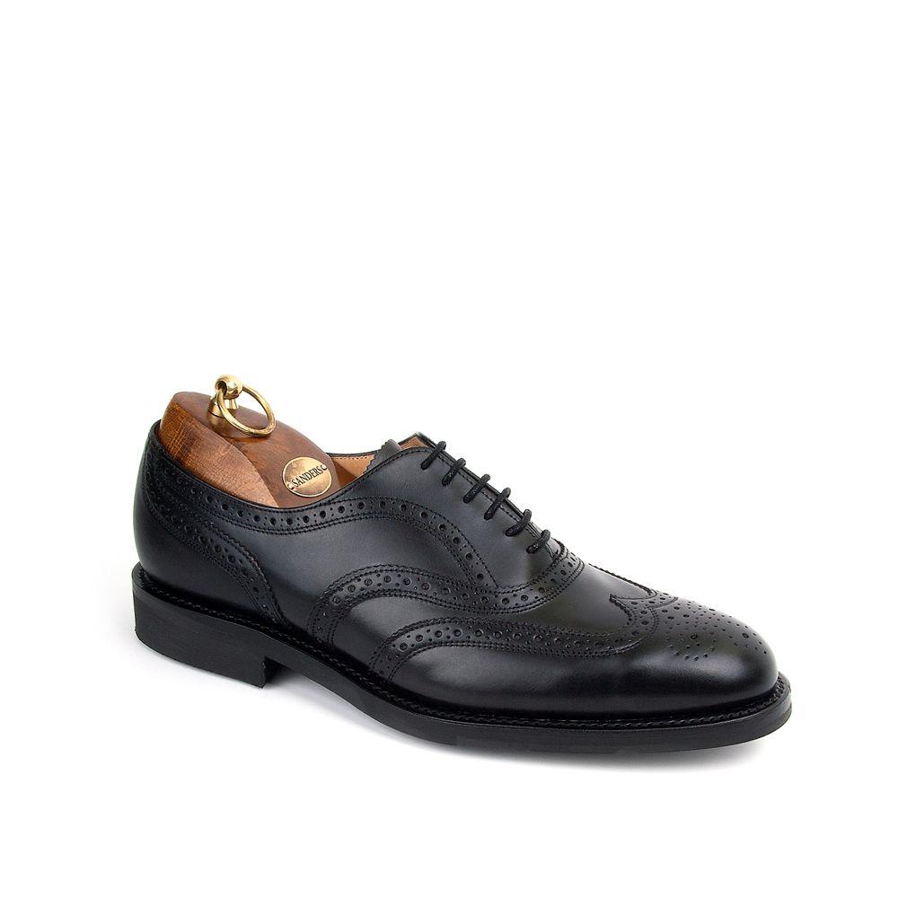 Sanders Oslo Brogue Oxford Black