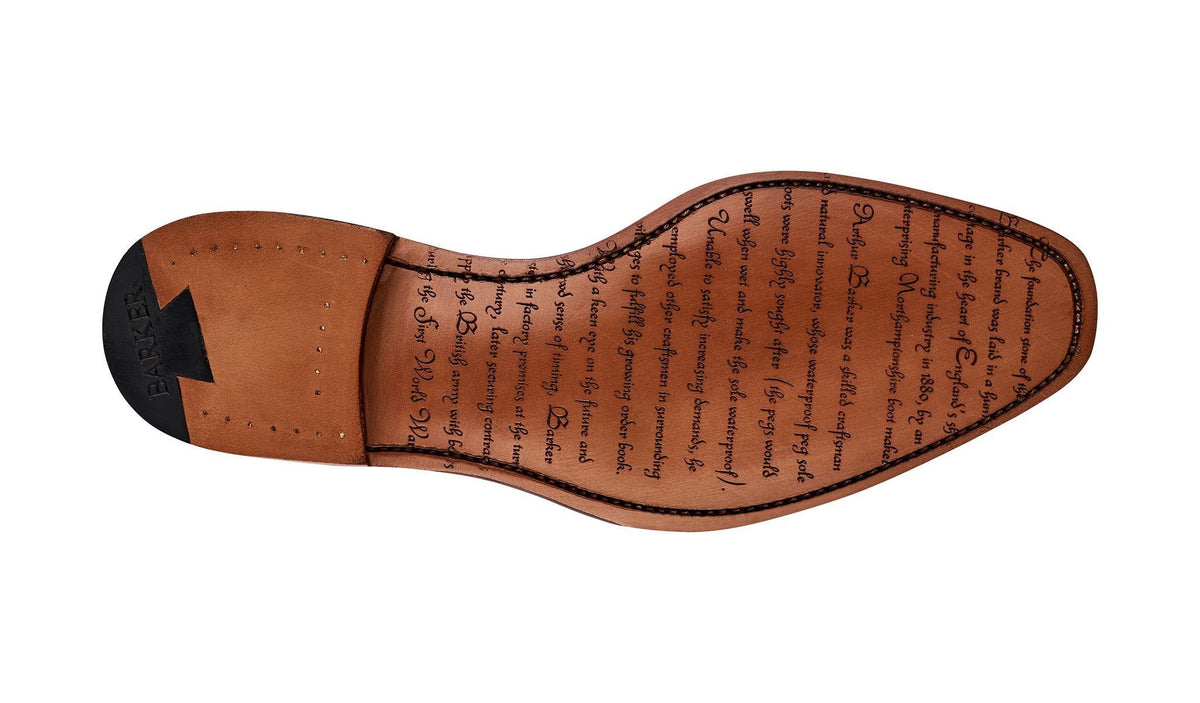 Barker Plymouth Oxford Chestnut Calf