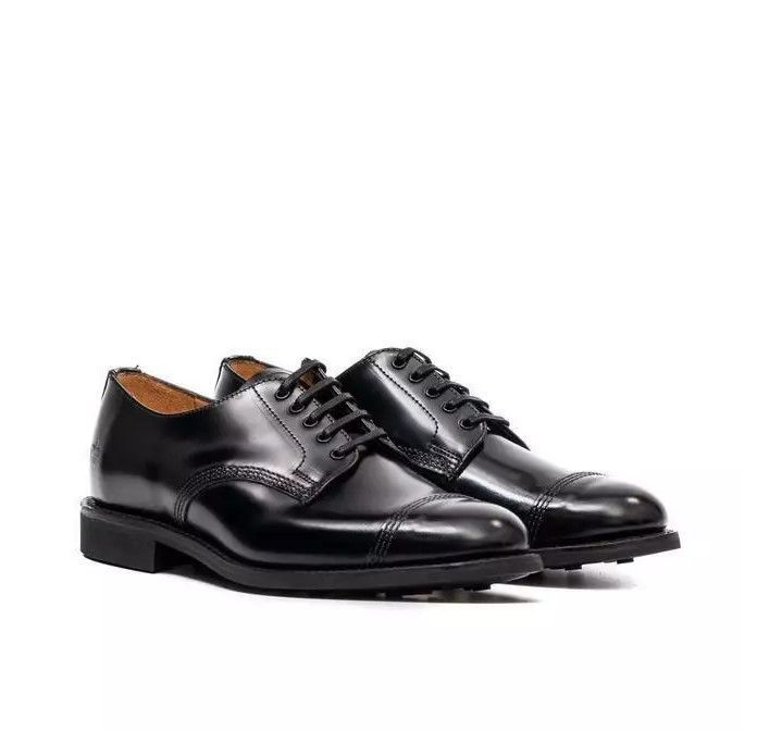 Factory Seconds Sanders 1128B Military Derby Shoes Black