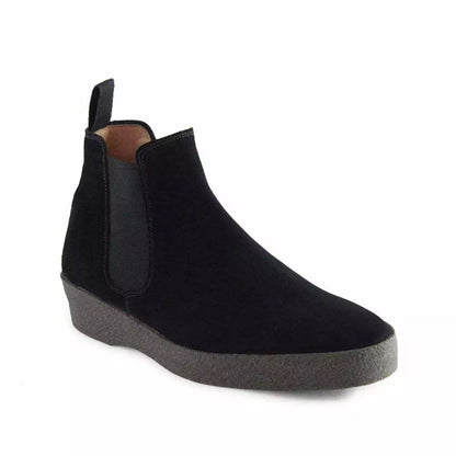 Factory Seconds Sanders Adam Black Suede Chelsea Boot