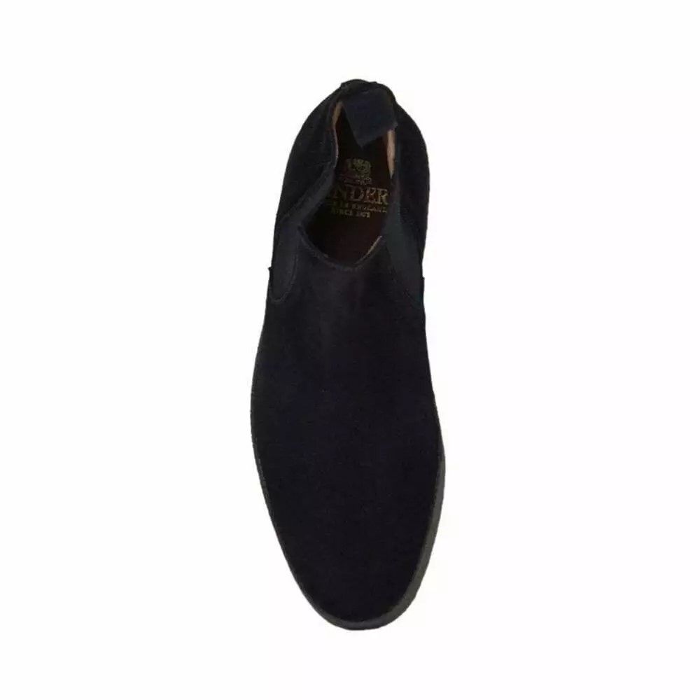Factory Seconds Sanders Adam Black Suede Chelsea Boot