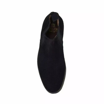 Factory Seconds Sanders Adam Black Suede Chelsea Boot