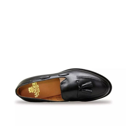 Factory Seconds Sanders Finchley Tassel Loafers Black