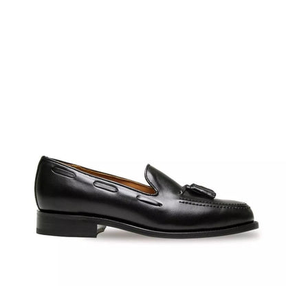 Factory Seconds Sanders Finchley Tassel Loafers Black