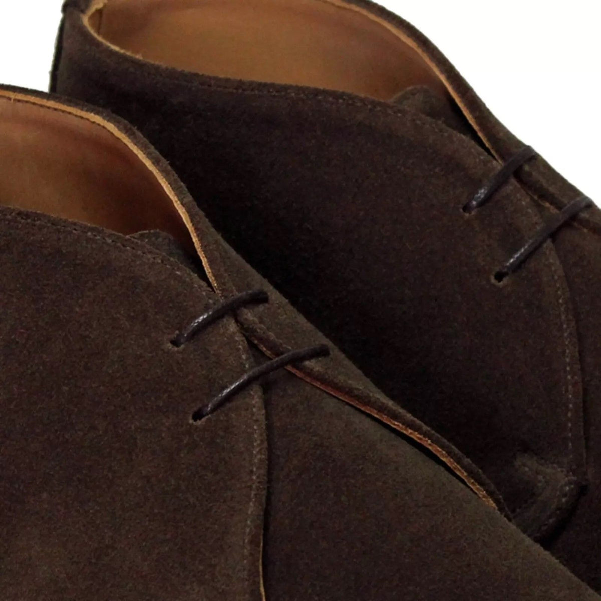Factory Seconds Sanders Hi Top Chukka Boot Chocolate Suede
