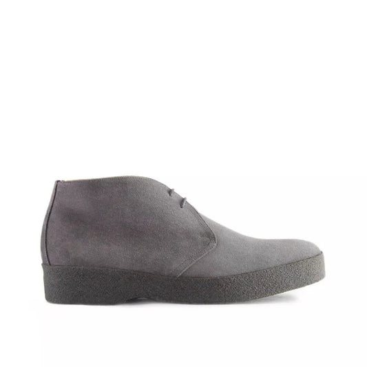 Factory Seconds Sanders Hi Top Grey Suede Chukka Boot