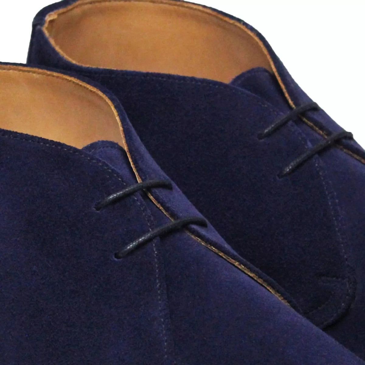 Factory Seconds Sanders Hi Top Navy Suede Chukka Boot