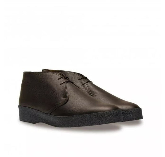 Factory Seconds Sanders Hi Top Savage Brown Grain Chukka Boot