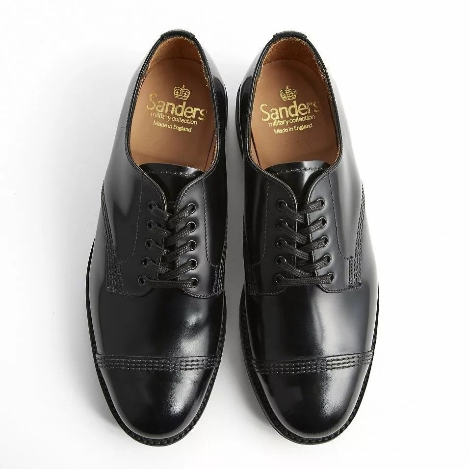Factory Seconds Sanders Ladies Military Derby Shoes 1830B Black