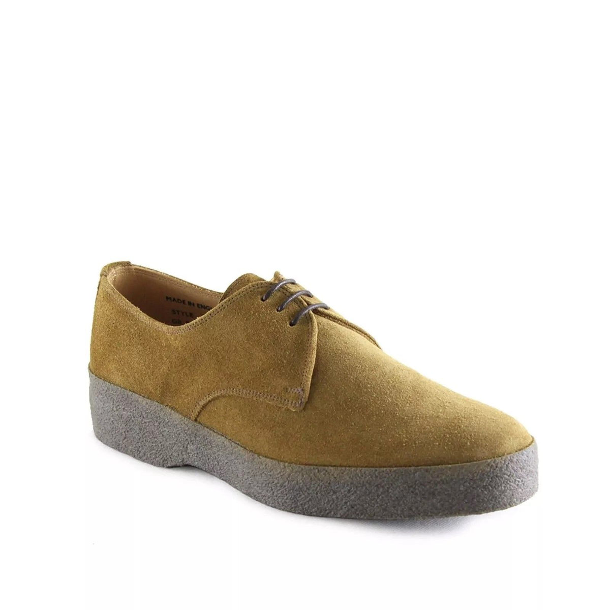 Factory Seconds Sanders Lo Top Plain Gibson Shoes Indiana Tan Suede