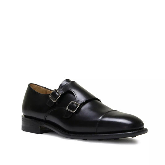 Factory Seconds Sanders Military Collection Double Monk Shoes Style 1967B Black