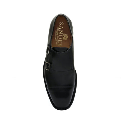 Factory Seconds Sanders Military Collection Double Monk Shoes Style 1967B Black