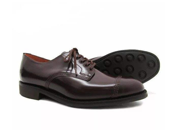 Factory Seconds Sanders Military Derby Shoes 1128R Dark Burgundy