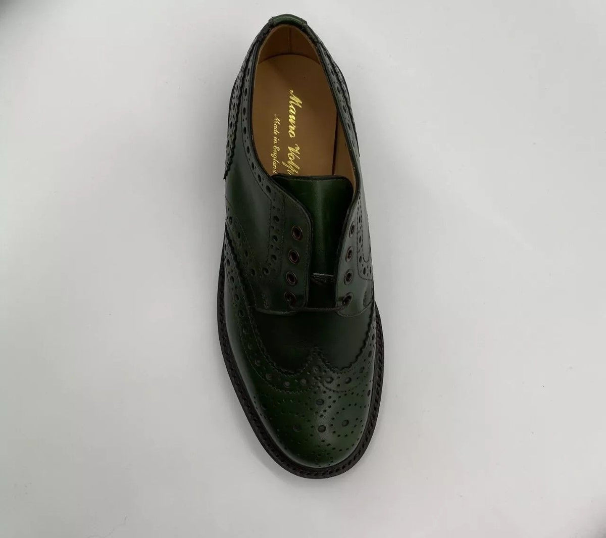 Factory Seconds Sanders Sanders MTO For Mario Valponi Brogue Green