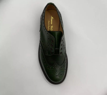 Factory Seconds Sanders Sanders MTO For Mario Valponi Brogue Green