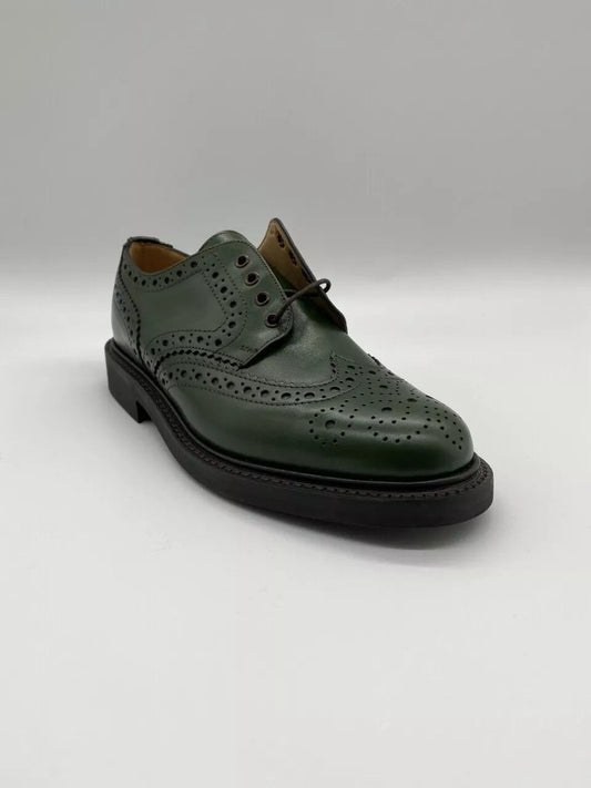 Factory Seconds Sanders Sanders MTO For Mario Valponi Brogue Green