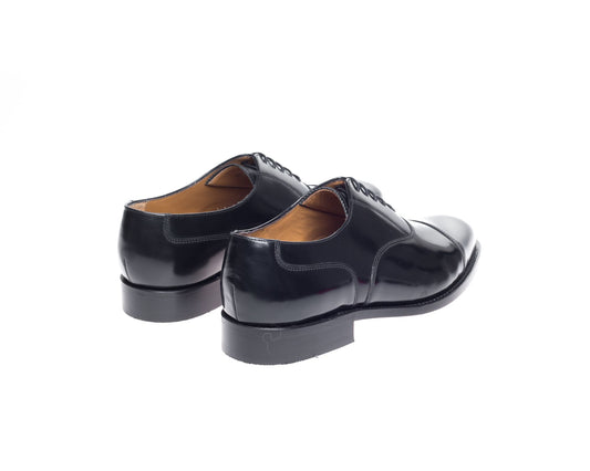 John White Sergeant Capped Oxford Black