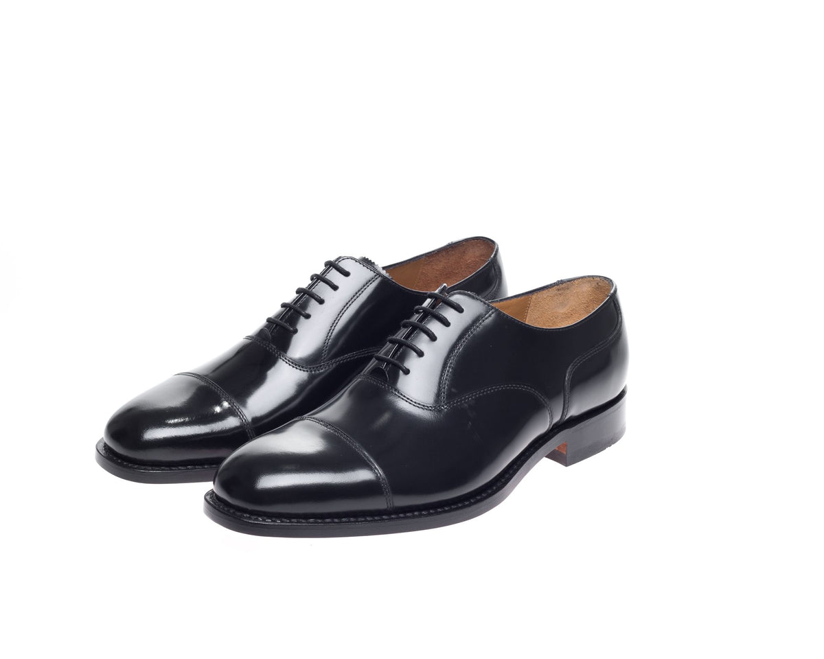 John White Sergeant Capped Oxford Black
