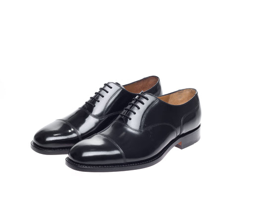 John White Sergeant Capped Oxford Black