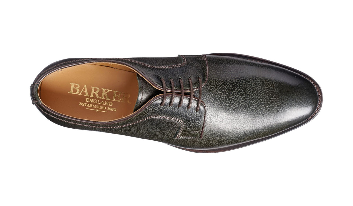 Barker Skye Derby Olive Green Grain