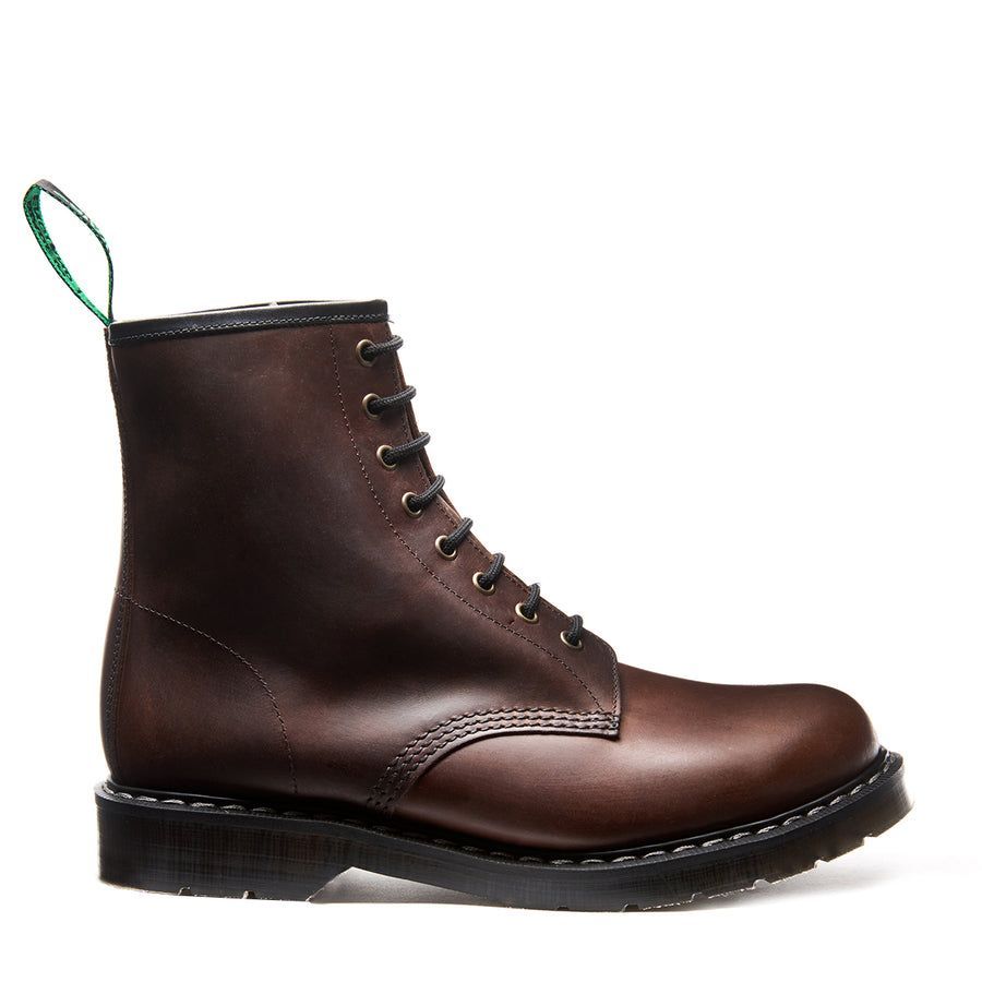 Solovair 8 Eye Derby Boot Gaucho Crazy Horse