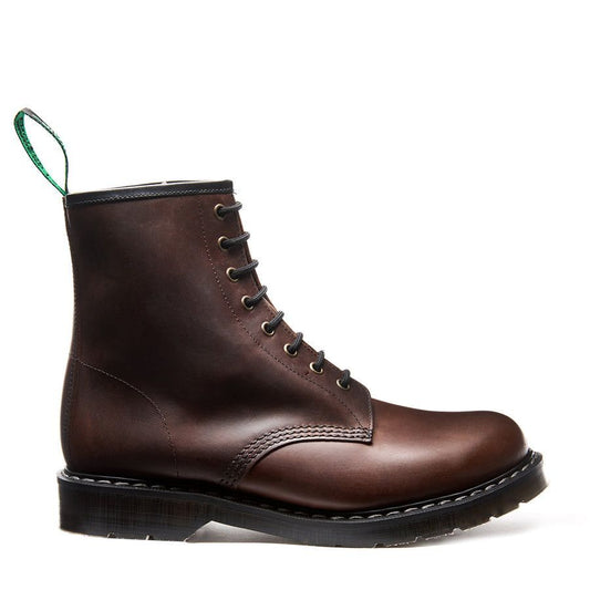 Solovair 8 Eye Derby Boot Gaucho Crazy Horse