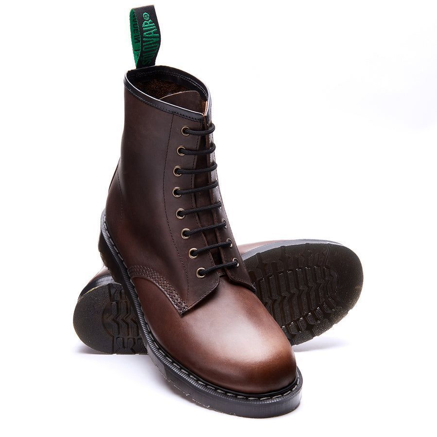 Solovair 8 Eye Derby Boot Gaucho Crazy Horse