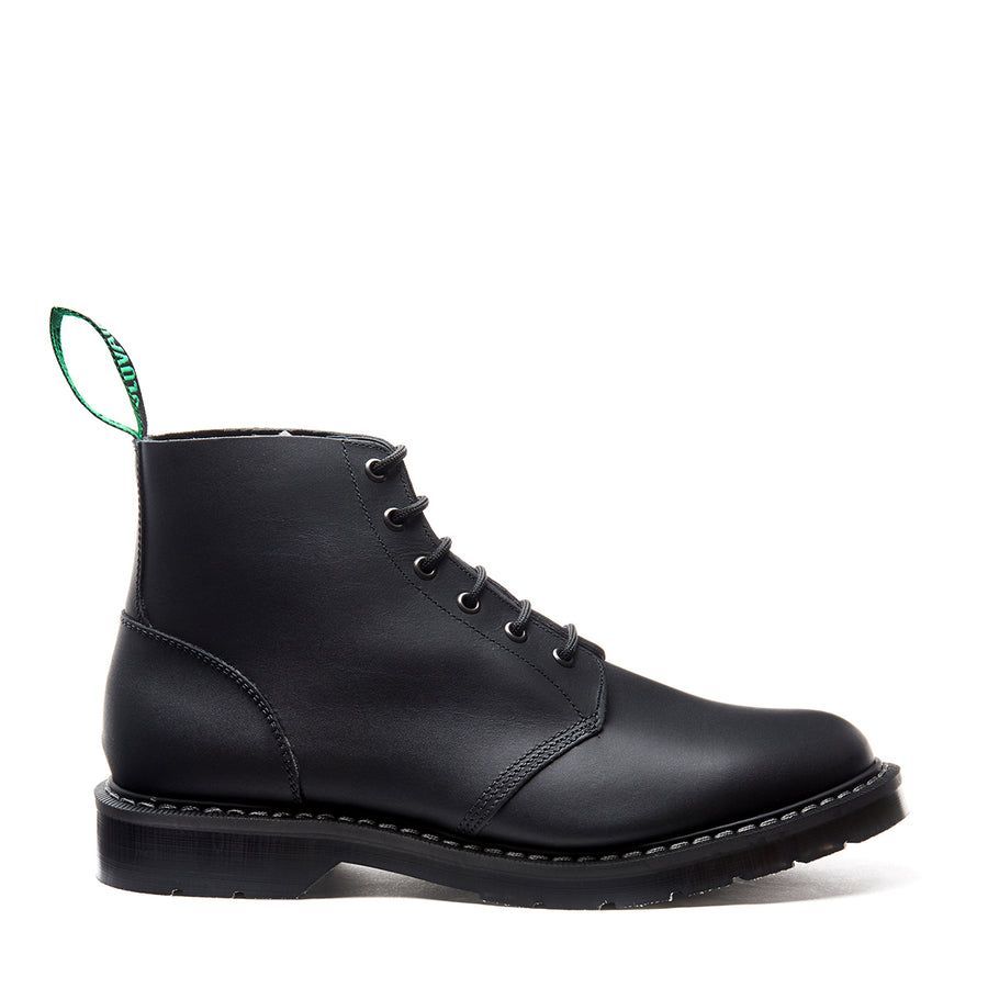 Solovair Greasy 6 Eye Astronaut Boot Black