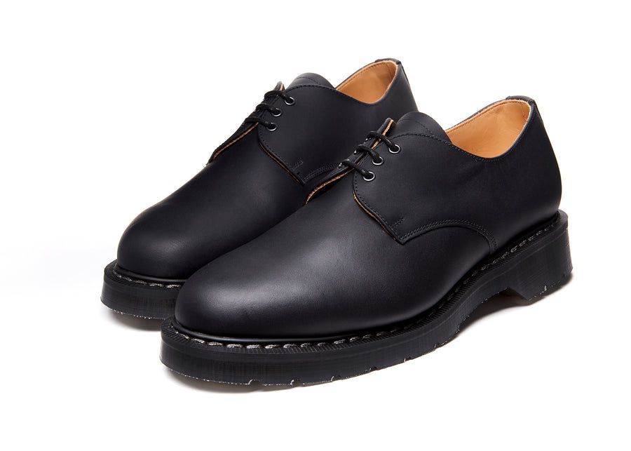Solovair Greasy Gibson Shoe Black