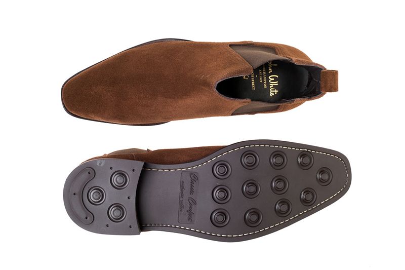 John White Yates Chelsea Boot Snuff Suede