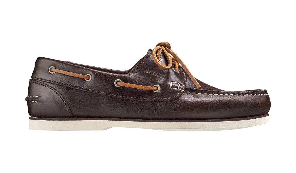 Barker Wallis Boat Shoe Dark Brown
