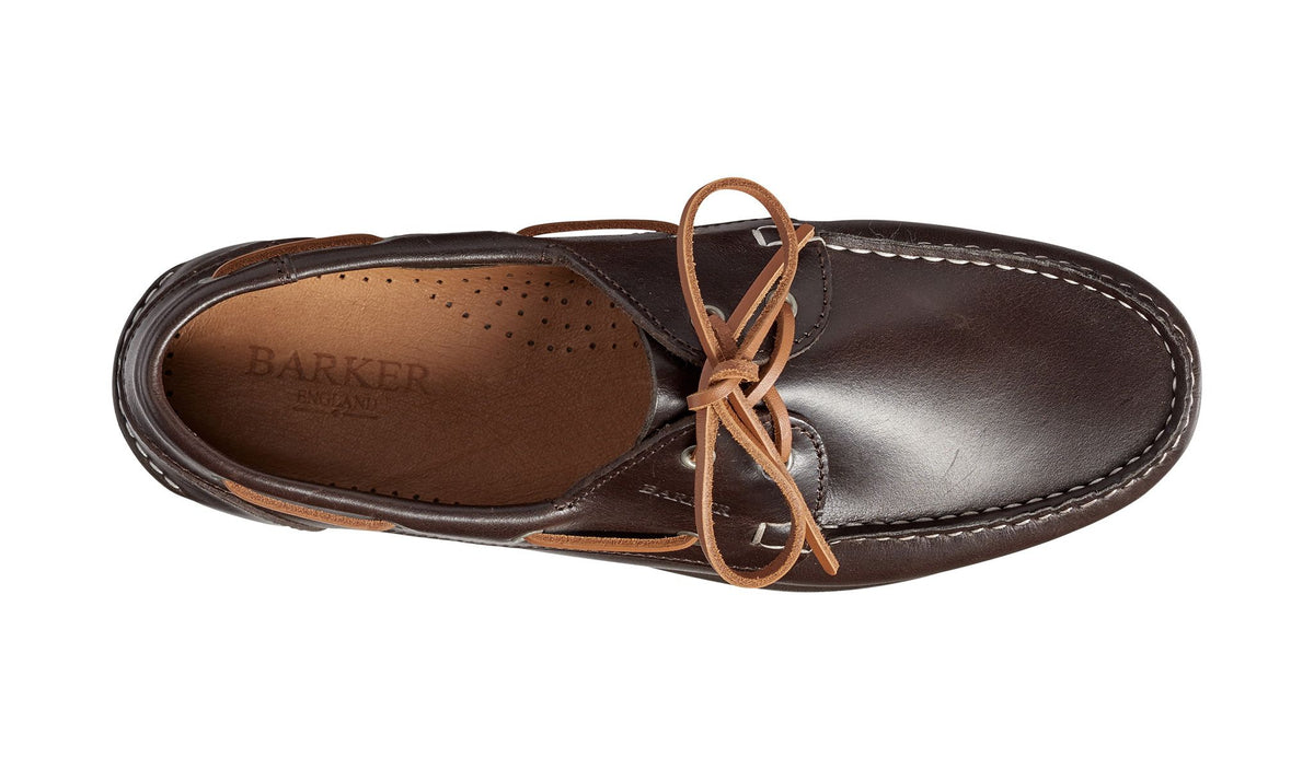 Barker Wallis Boat Shoe Dark Brown