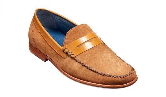 Barker William Loafer Camel Suede Cedar