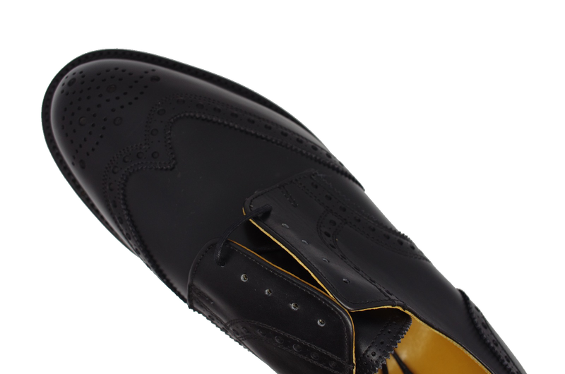 Alfred Sargent Large Size Gibson Brogue Black