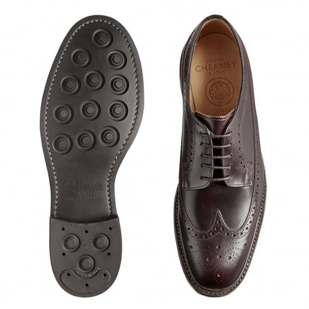 Cheaney Oliver II R Long Wing Coaching Calf Brogue Burgundy