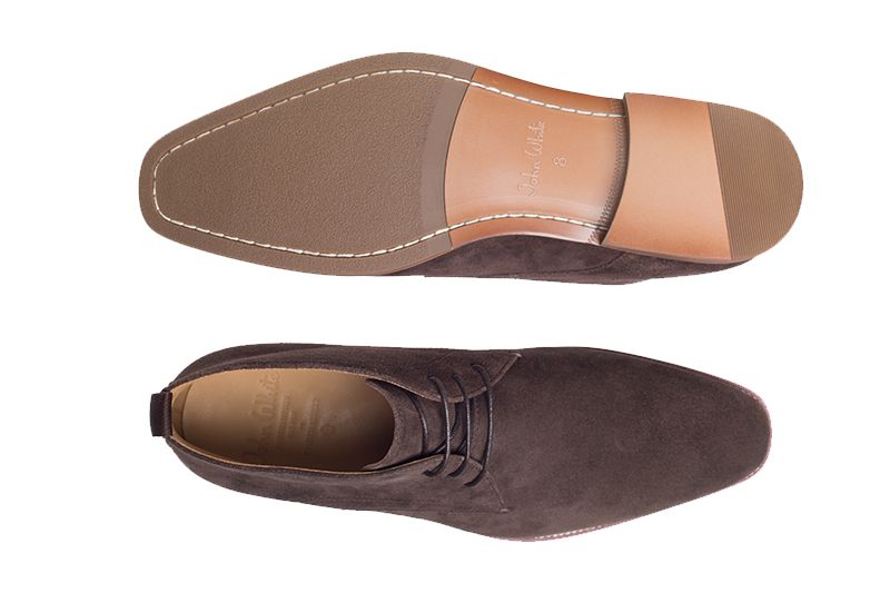 John White Kimpton Suede Chukka Boots Brown